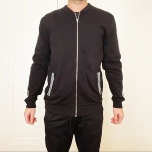 ASOS Cotton Full Zip Sweater Black Men’s Size Medium